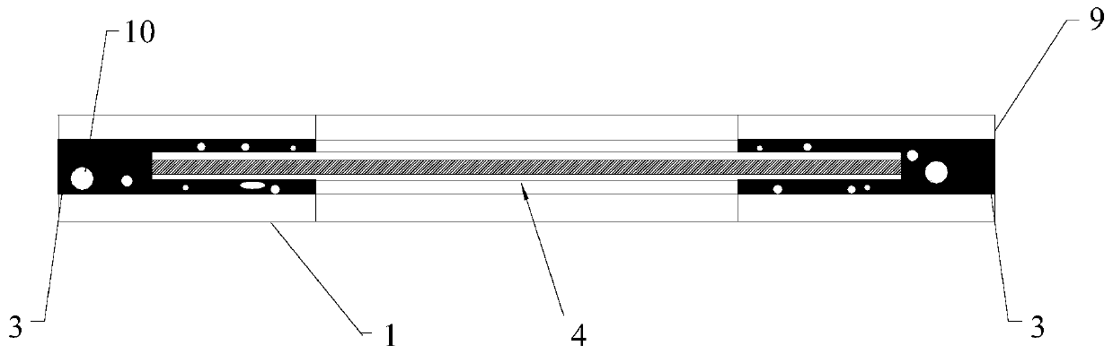 Membrane electrode packaging structure and packaging method