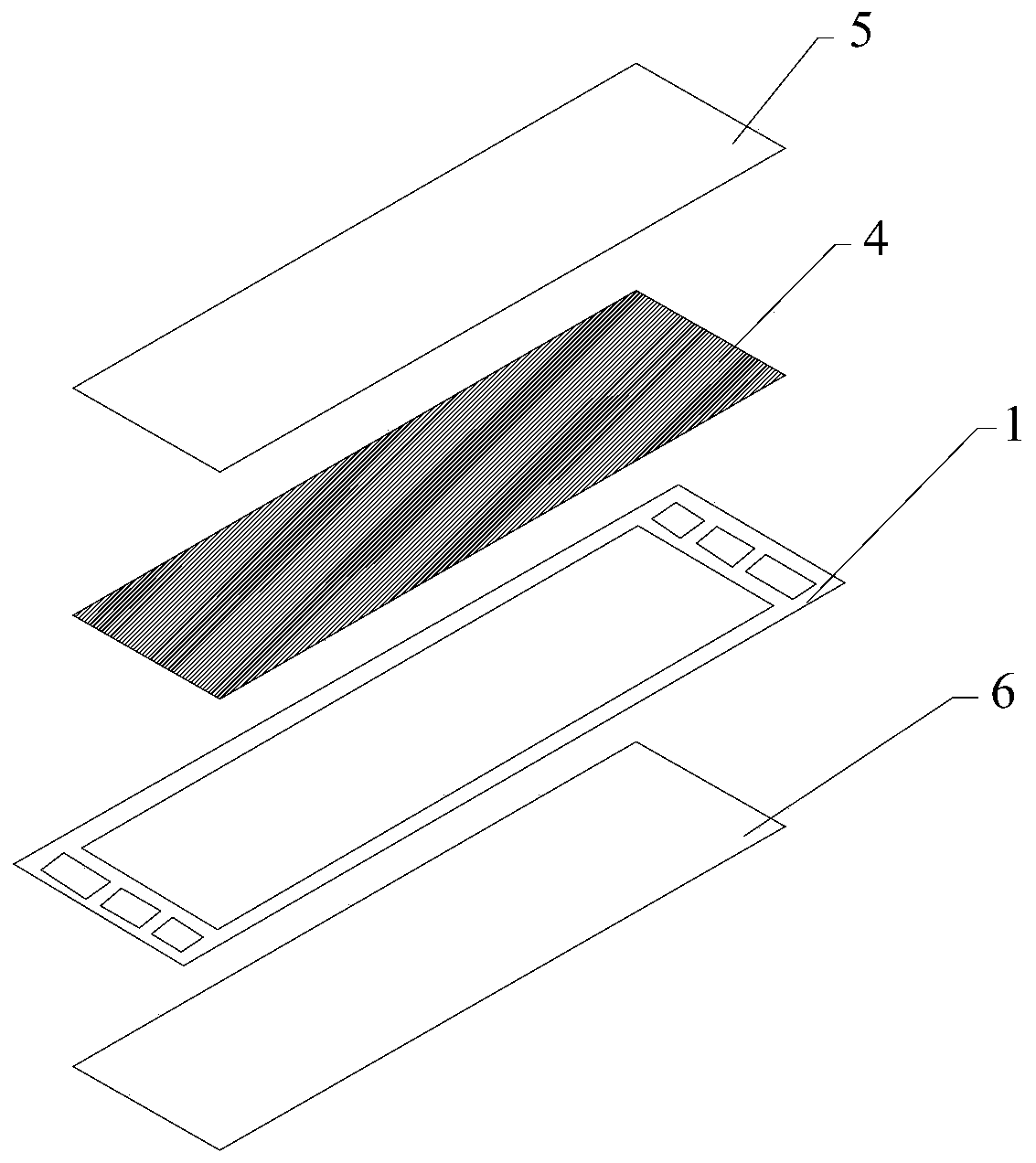 Membrane electrode packaging structure and packaging method