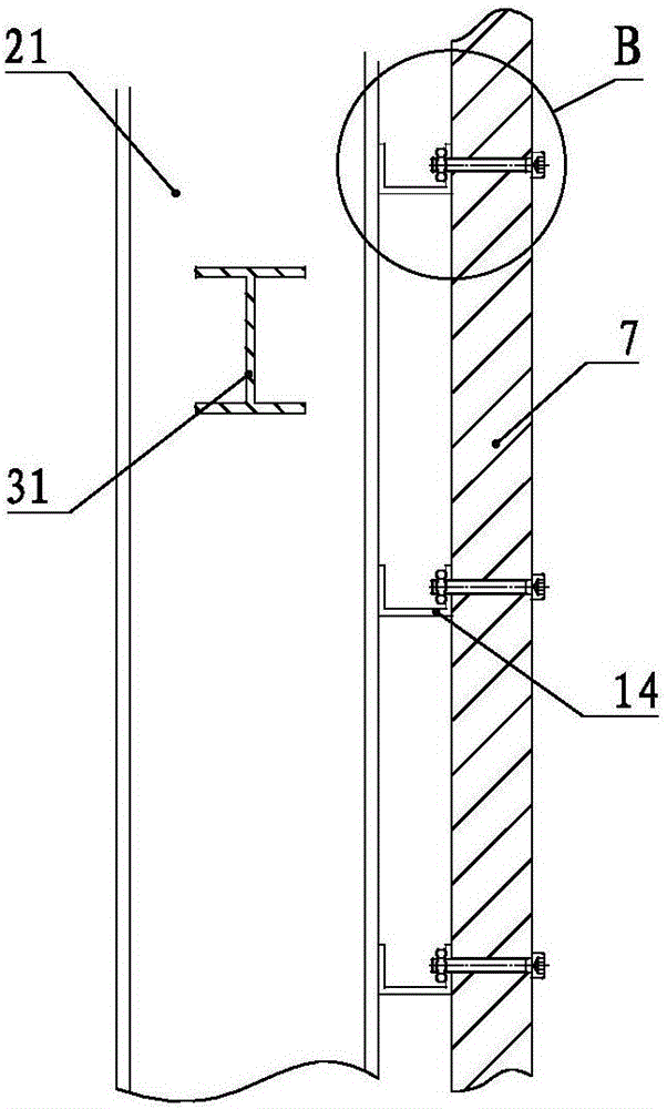 Elevator applied to local high-temperature environment