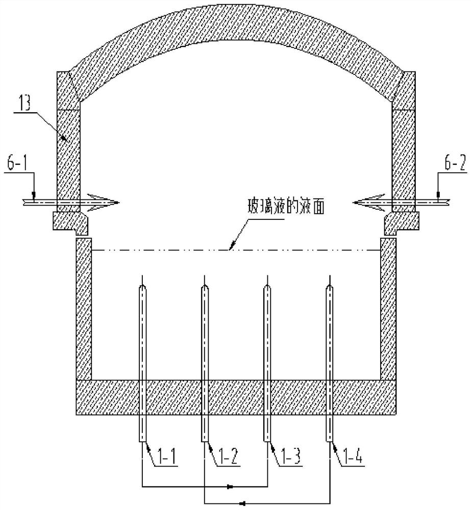 Glass furnace and glass melting control method