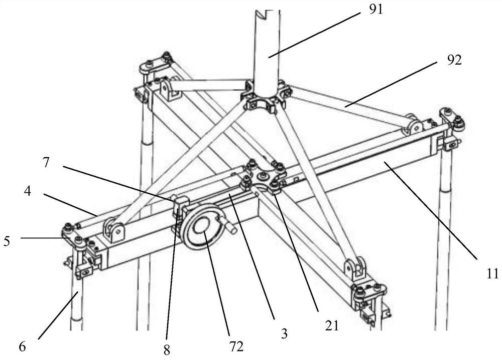 A semiconductor grade silicon single crystal furnace crucible lifting device and silicon single crystal furnace