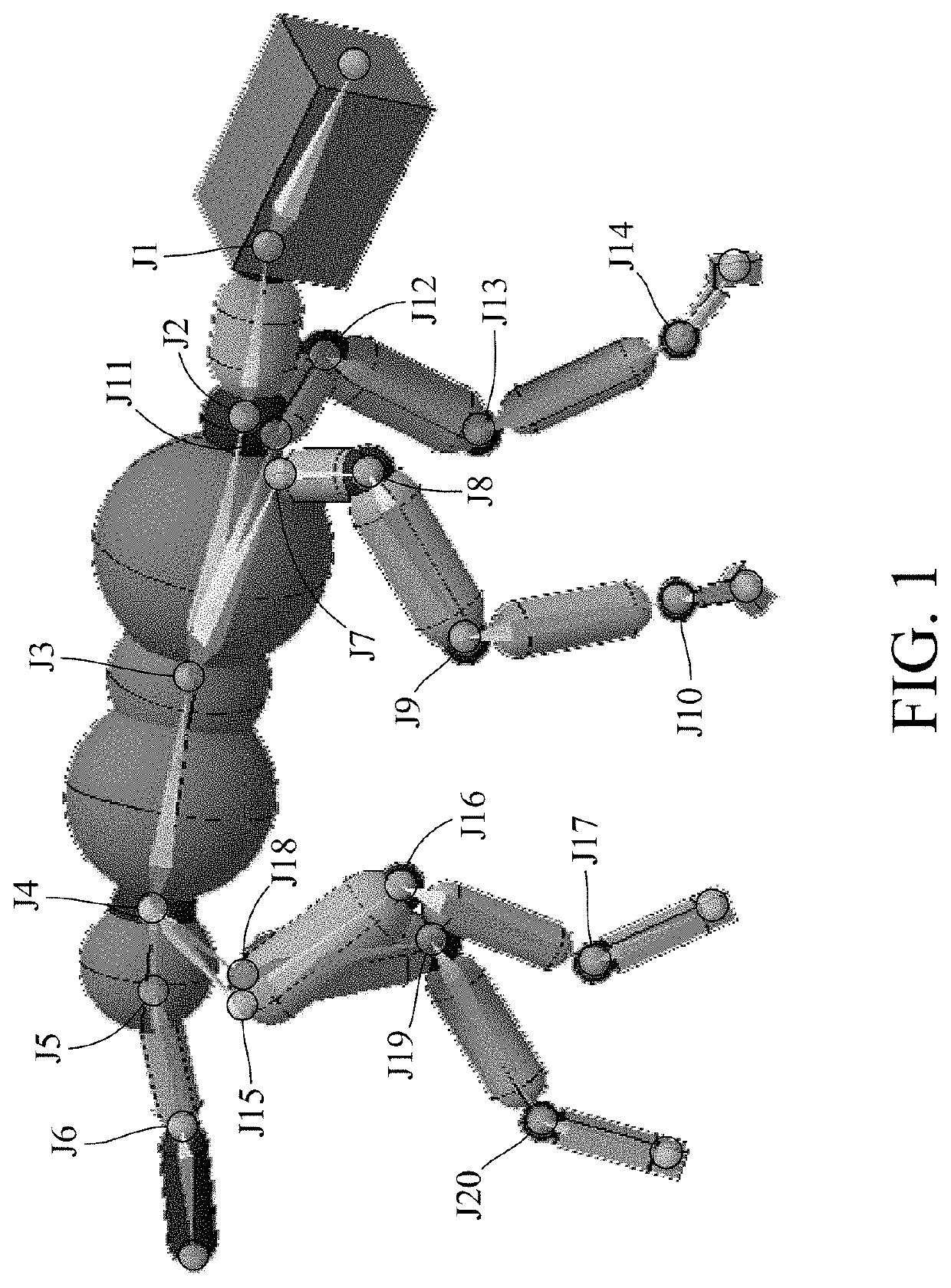 Method for training virtual animal to move based on control parameter