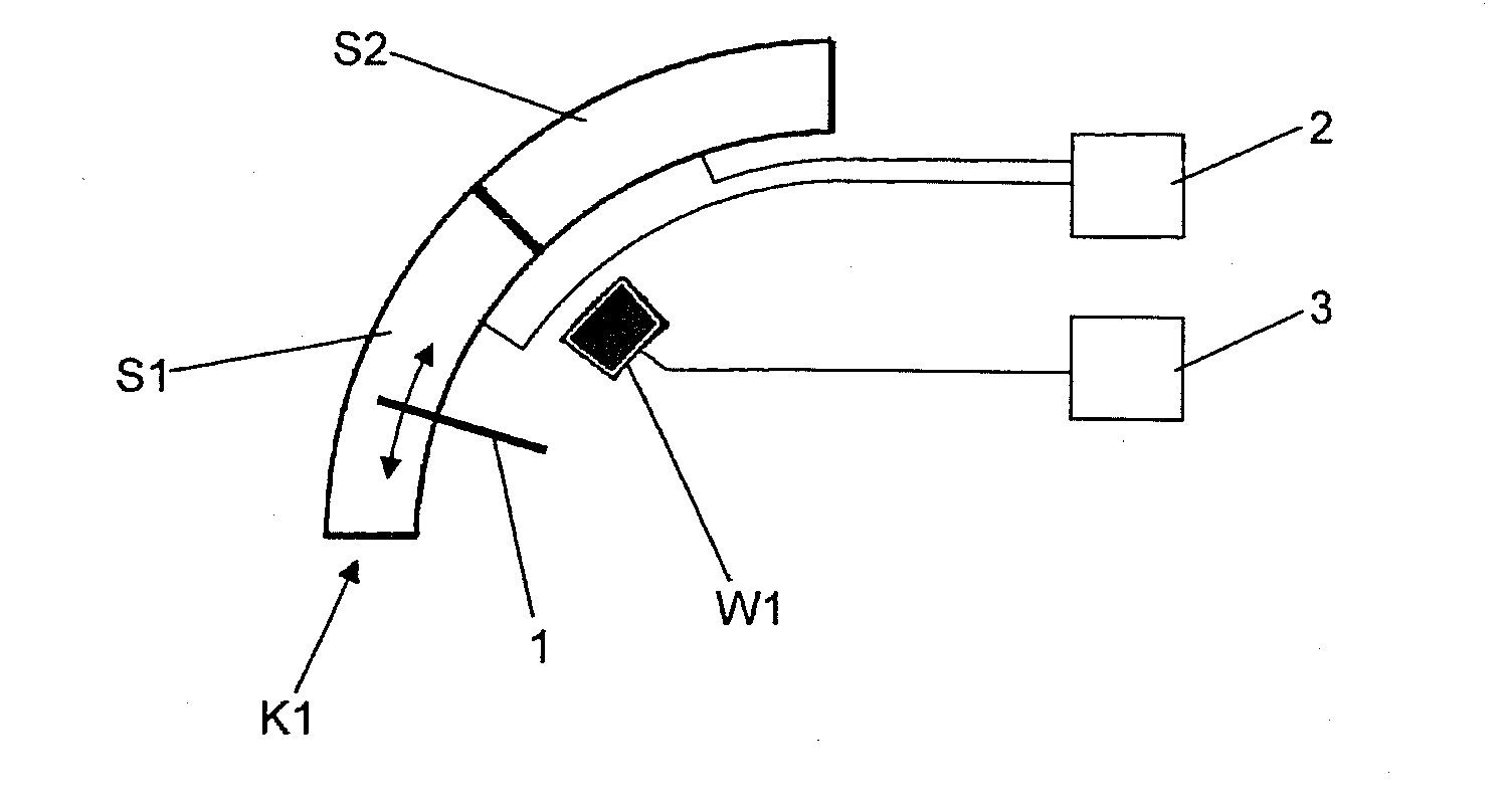 Operating element with wake-up functionality