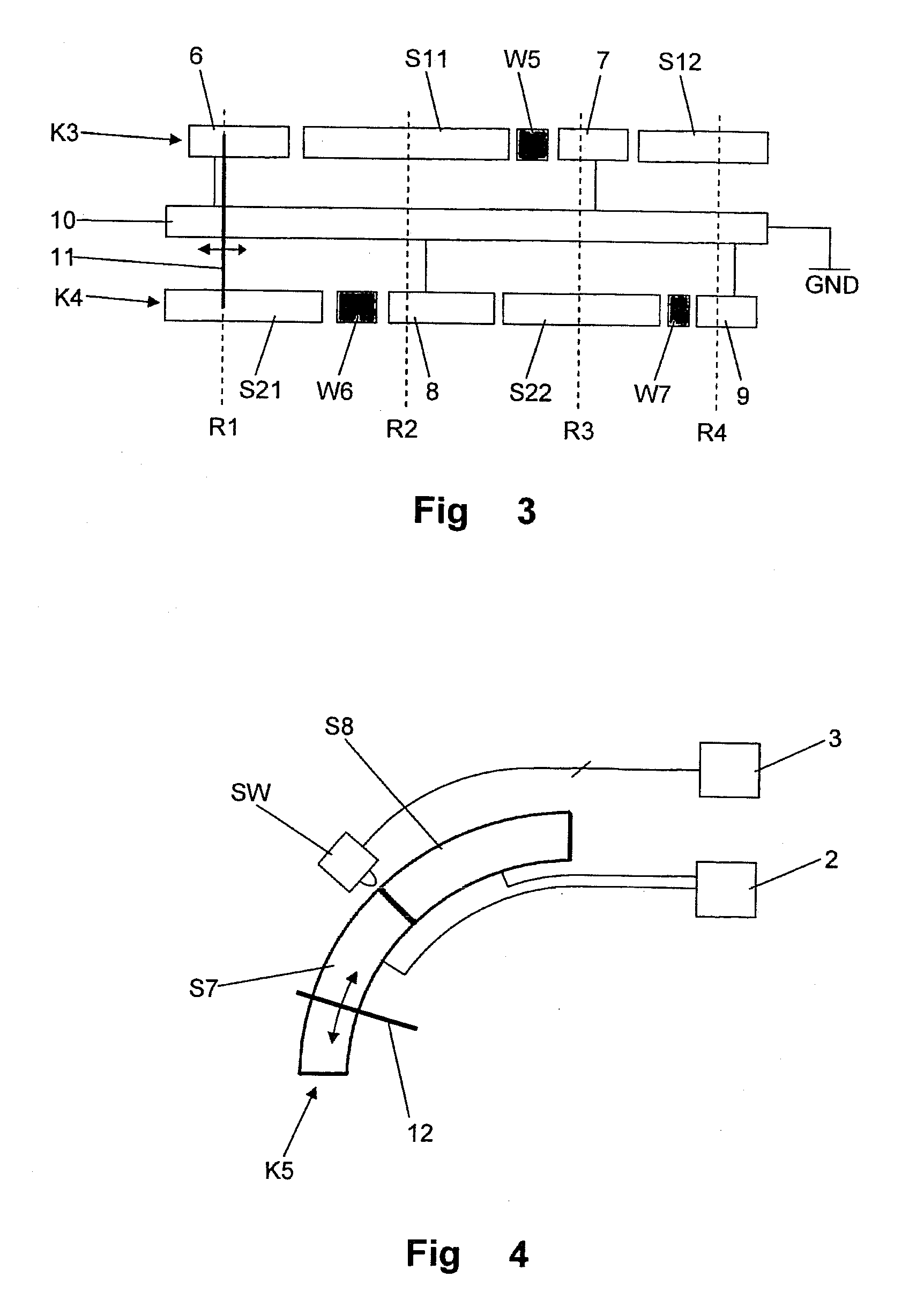 Operating element with wake-up functionality