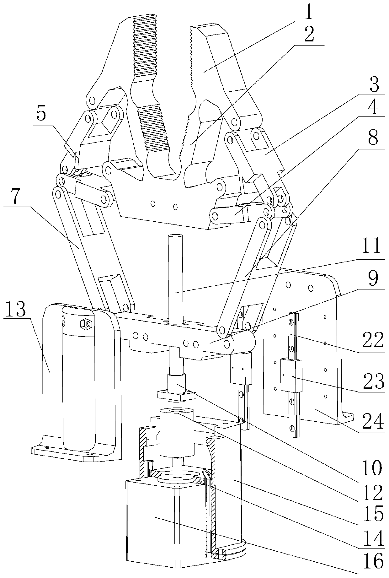 Rigid-flexible coupling clamping device