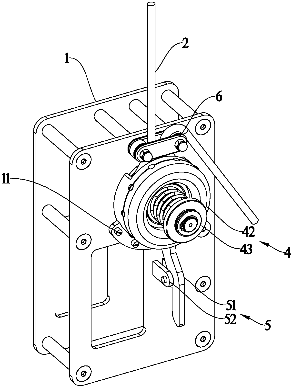 Axial compression slow descending device