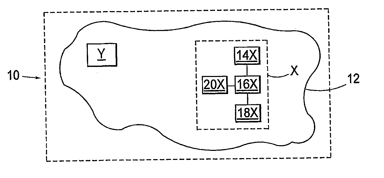 Method for localization of nodes by using partial order of the nodes