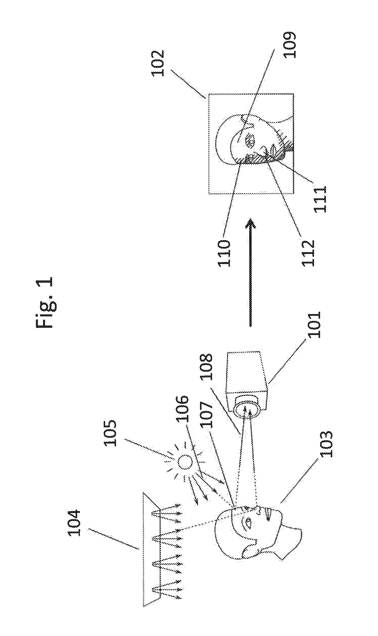 Method and system for representing a virtual object in a view of a real environment