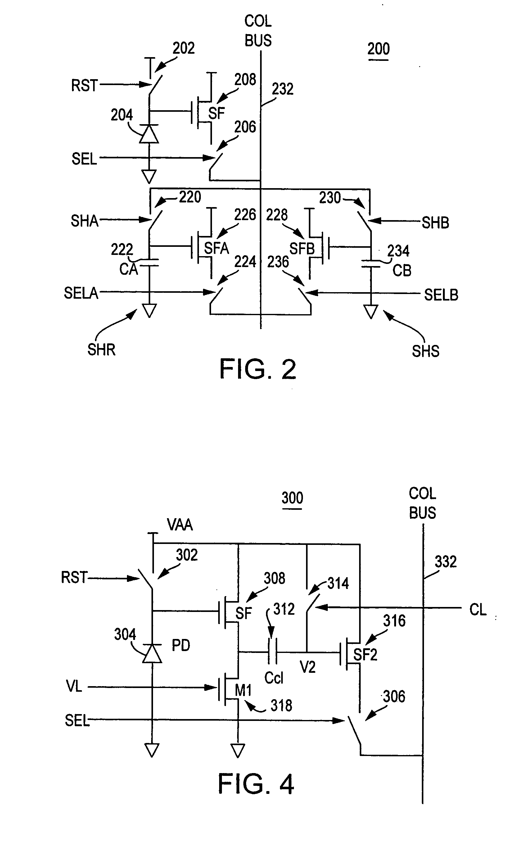 In-pixel kTC noise suppression using circuit techniques