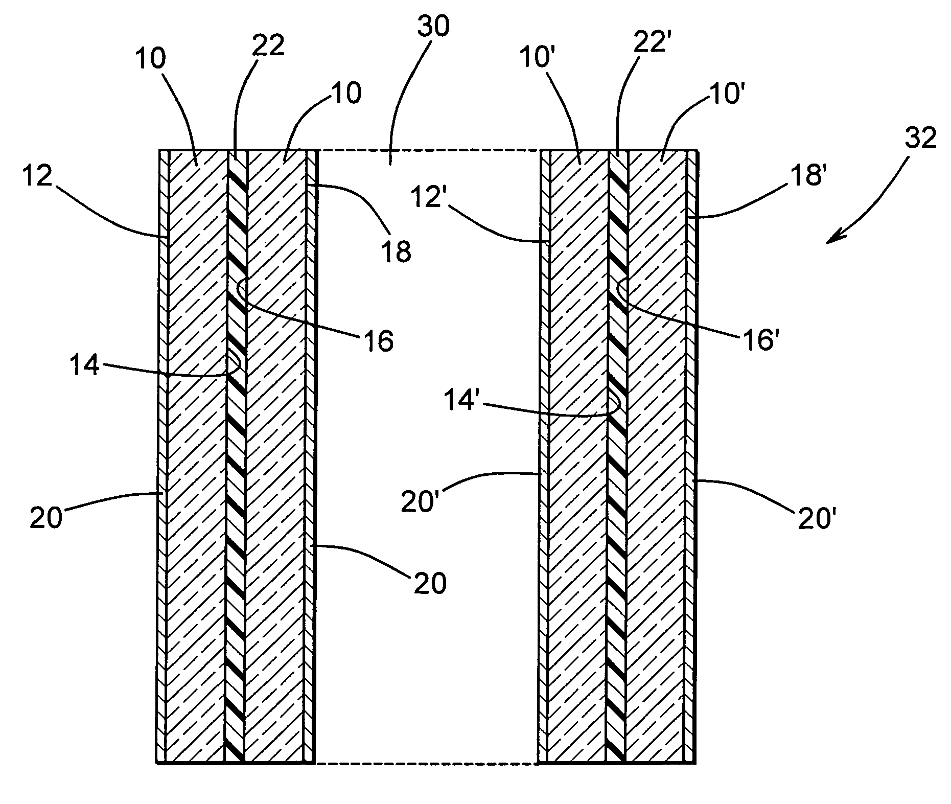 Anti-reflective, thermally insulated glazing articles