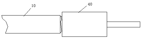 Detonator tail line connecting device and method