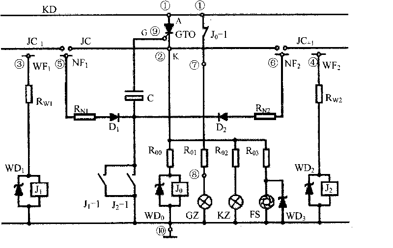Automatic electric power supply control device of electronic electric vehicle contact wire