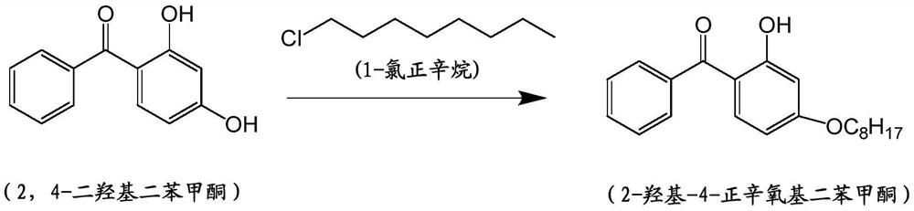 Novel process for preparing sun-screening agent 2-hydroxy-4-n-octyloxy benzophenone