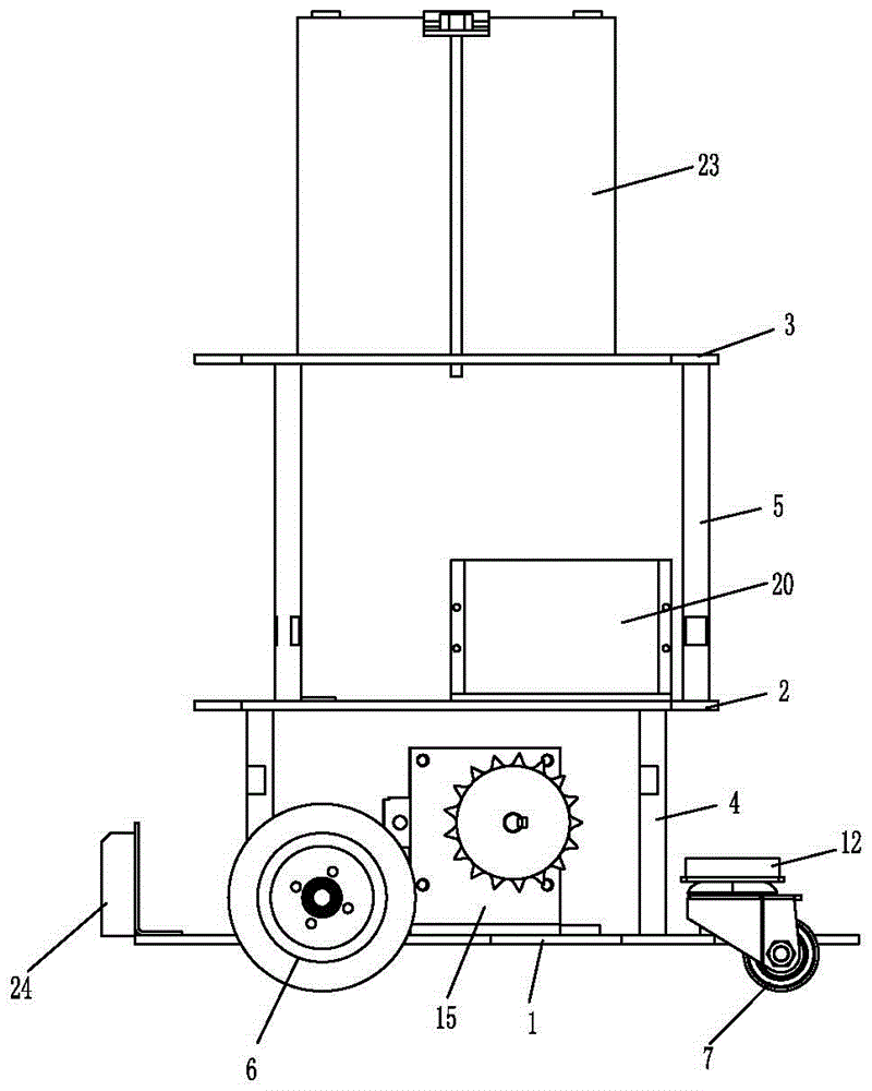 Stable control and movement system for idler wheel type service robot