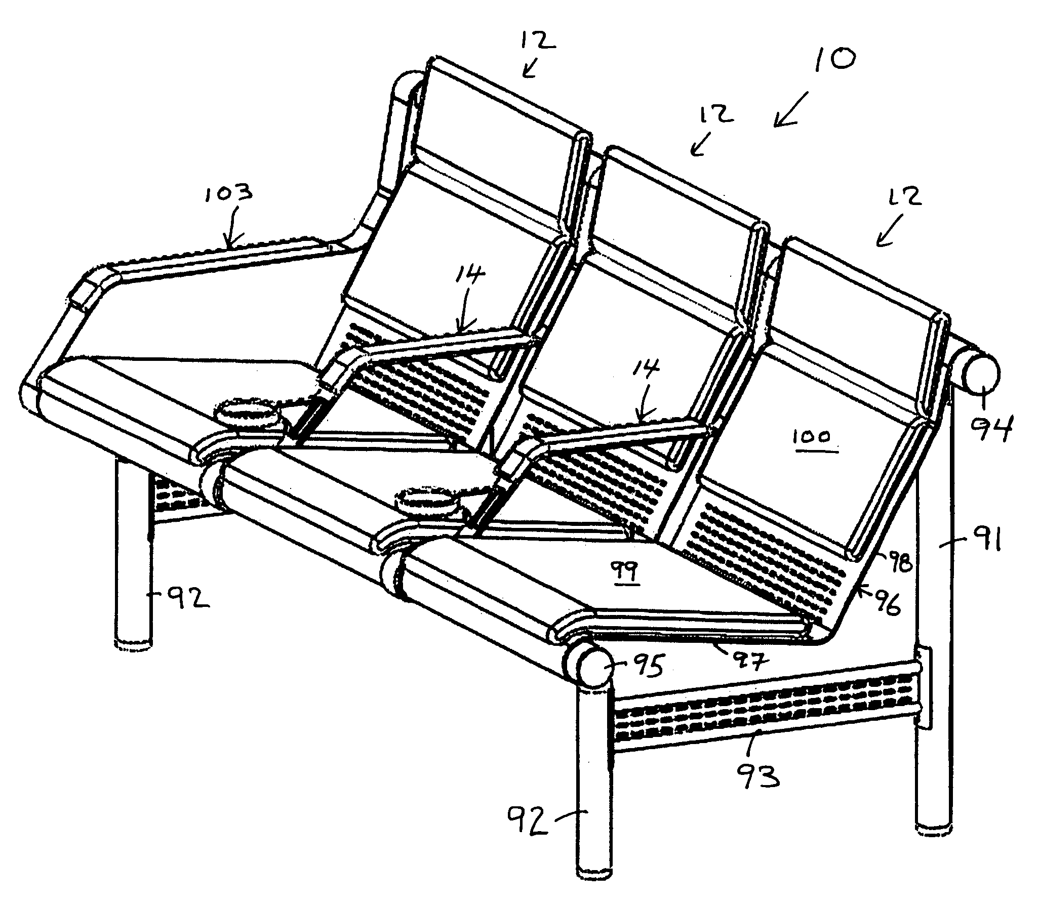 Chair arm cup holder