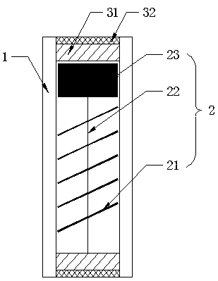 Hollow glass internally provided with sunshading device