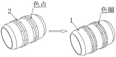 Water pipe connector with water seepage gradual change early warning function