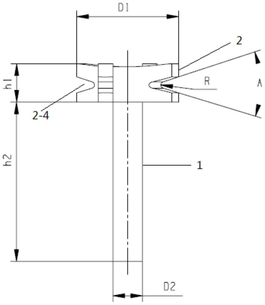 Trimming and chamfering tool for composite material laminated structure