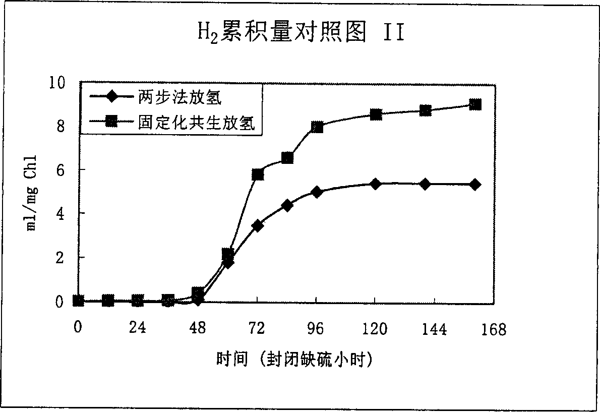 Method of increasing hydrogen releasing efficient of chlamydomonas