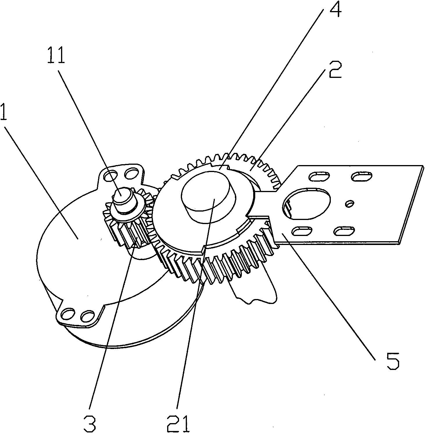 Mechanism for realizing adjustable equipment rotating angle