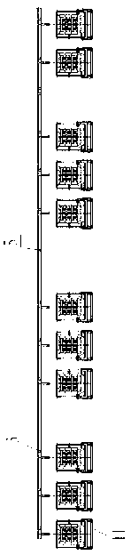 Equipment and tail gas treatment method for synchronously treating tail gas of multiple graphitization furnaces