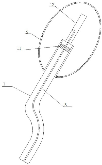 Young garlic shoot picking device and using method