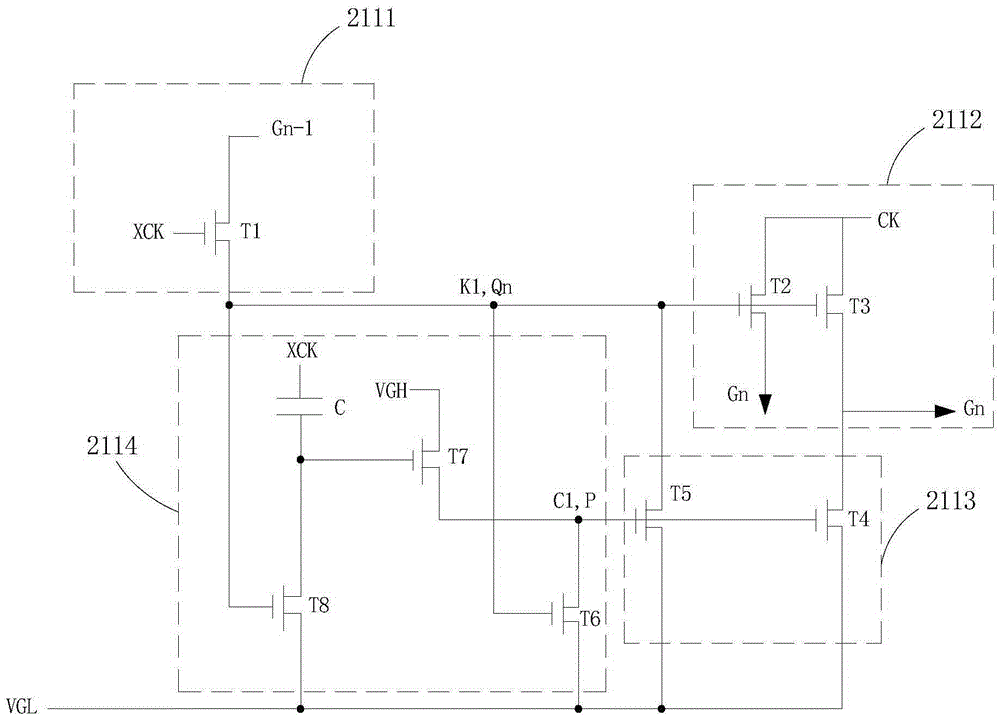 Grid electrode driver and touch control panel with the same