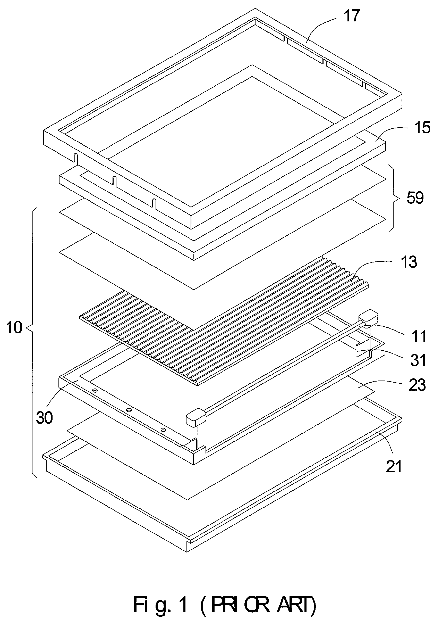 Backlight module and an optical slice unit support device thereof