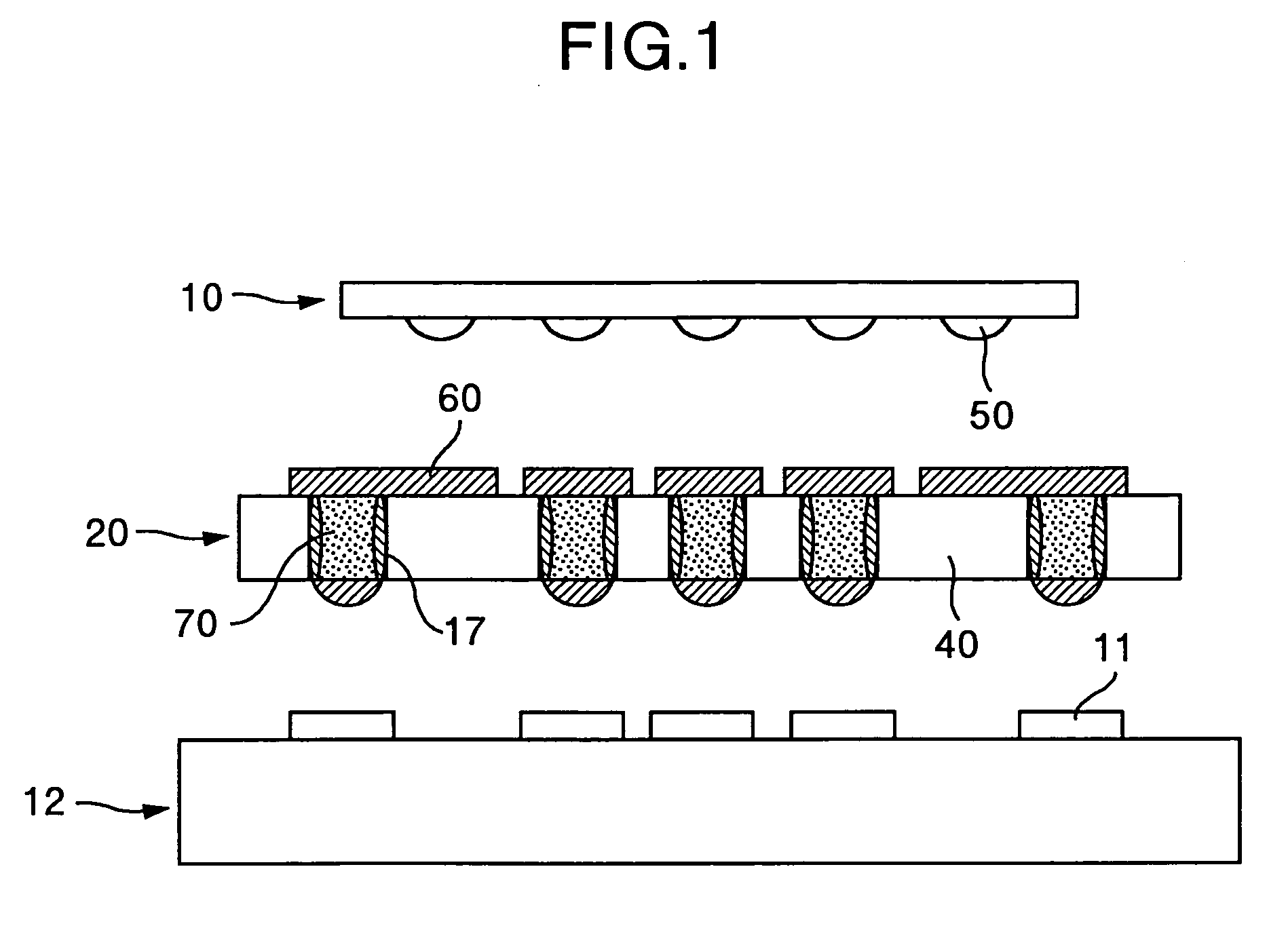 Wiring glass substrate for connecting a semiconductor chip to a printed wiring substrate and a semiconductor module having the wiring glass substrate