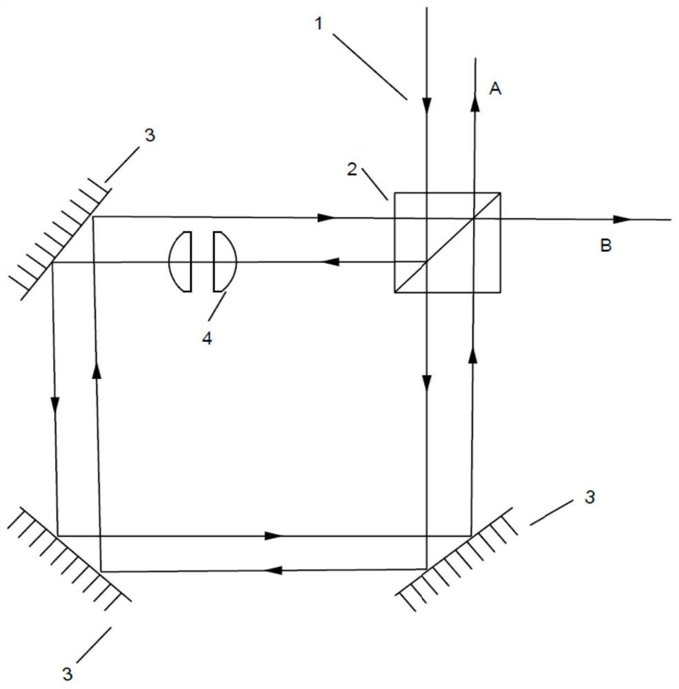 A Hermitian-Gaussian mode beam splitter