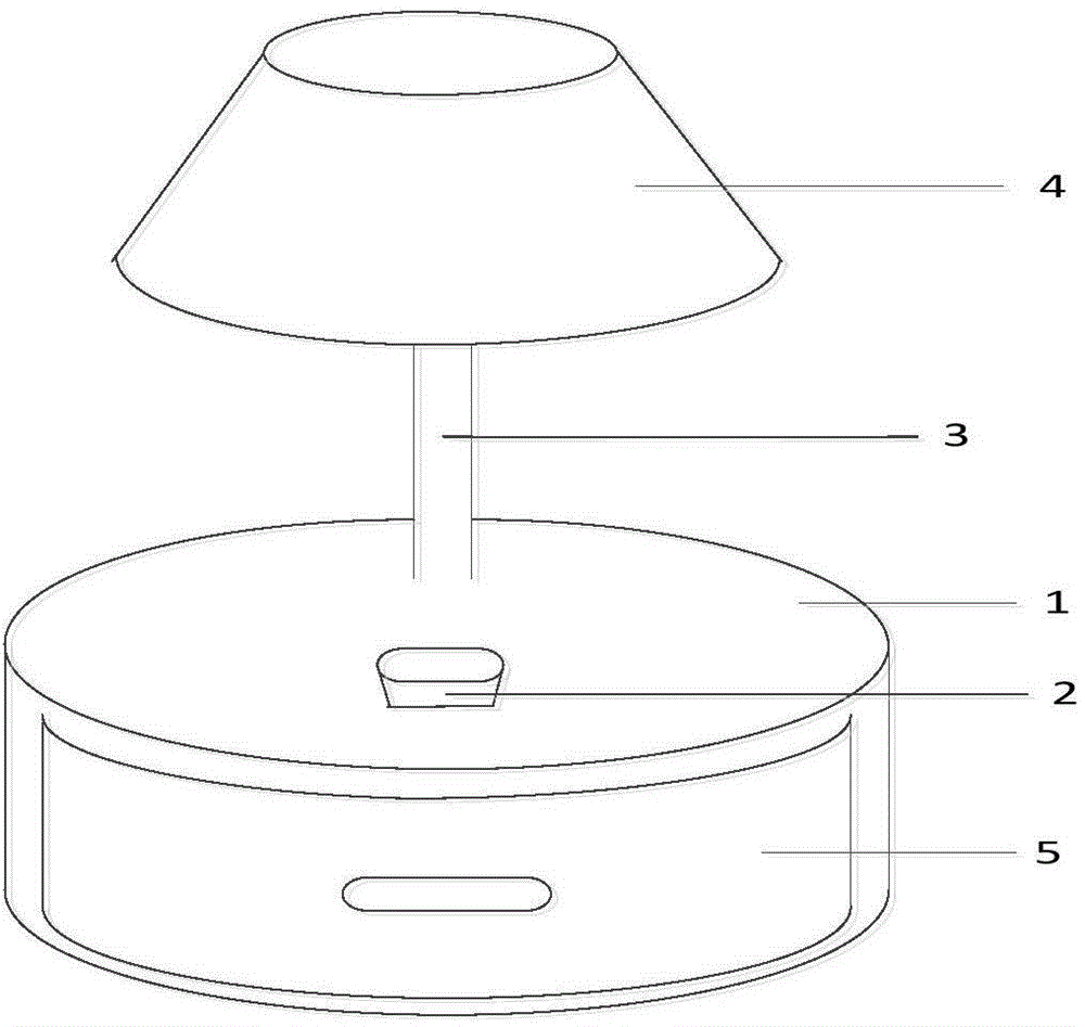 Storage table lamp