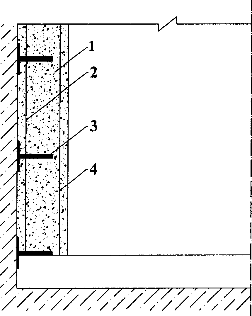 Single layer well wall with connecting plate and its constructing method