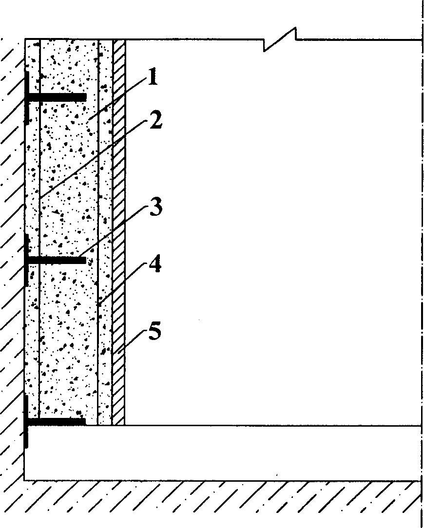 Single layer well wall with connecting plate and its constructing method