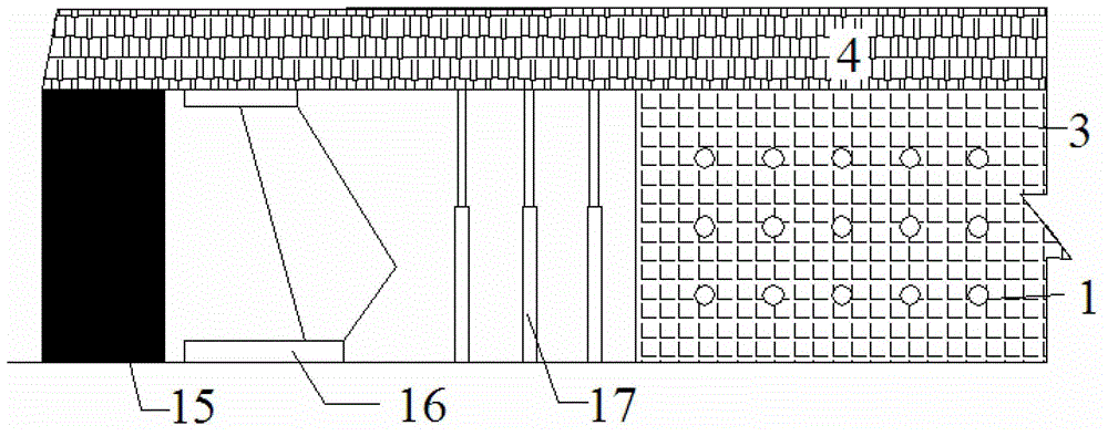 Active reinforced filling wall and construction method