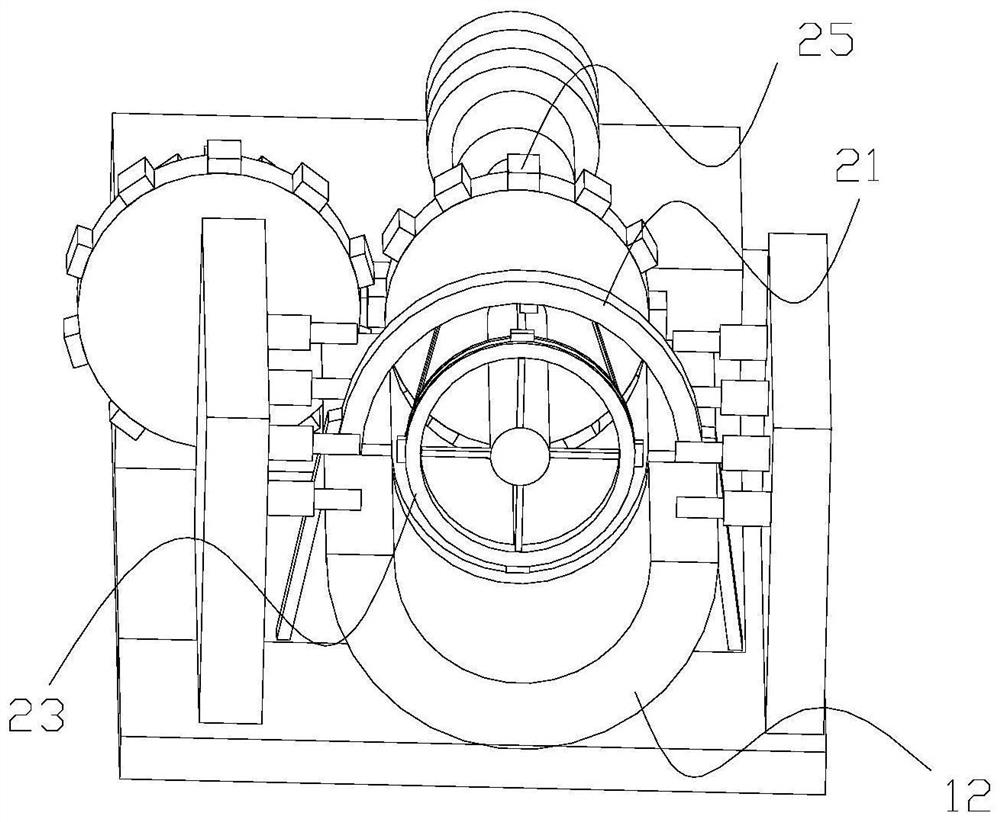 A plastic pipe welding device