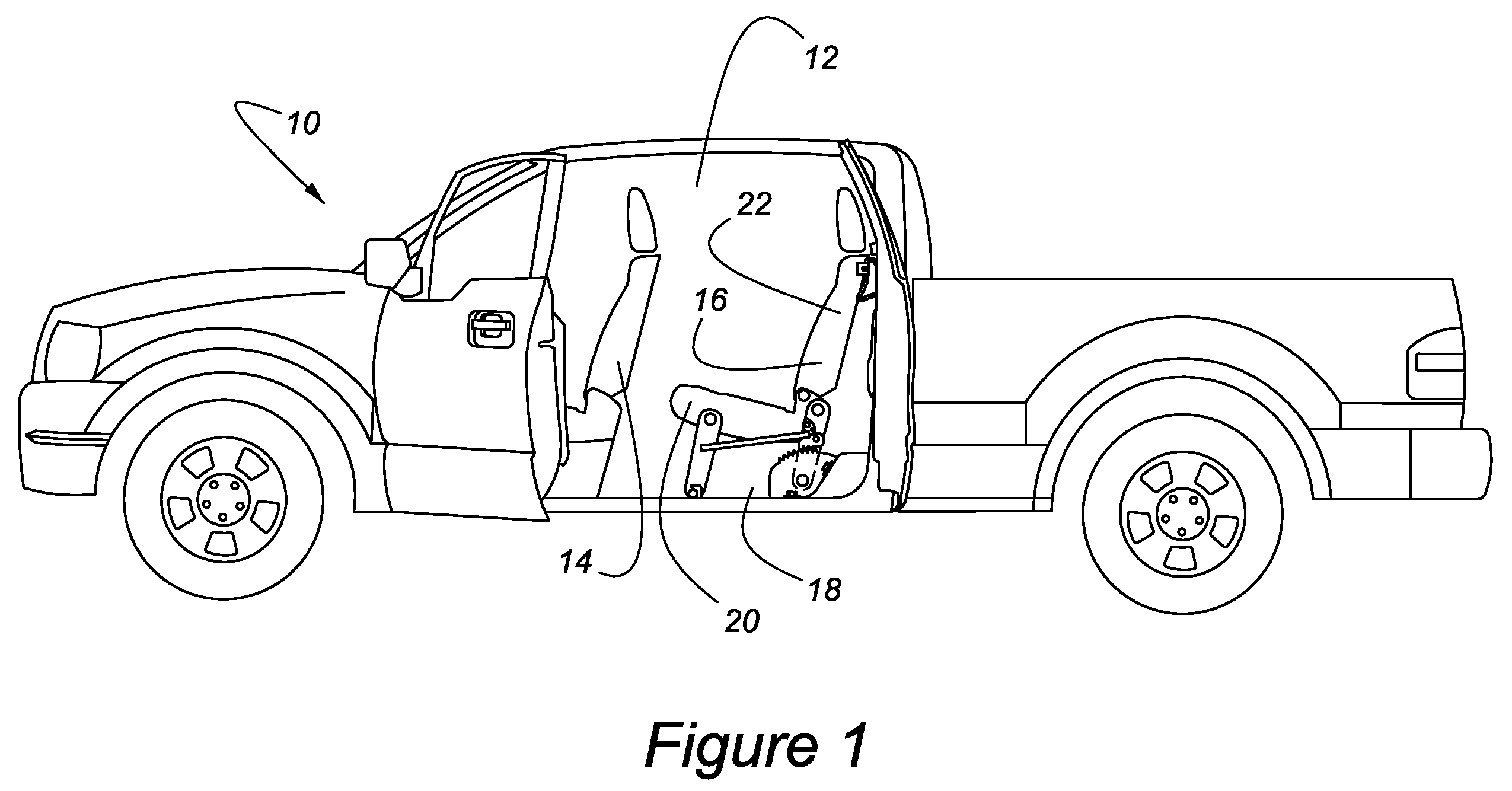 Reclining rear seat for vehicle having four-bar link