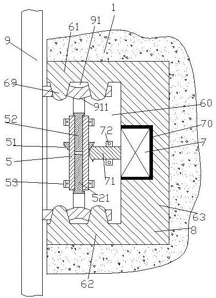 Novel installation structure for advertising LED display