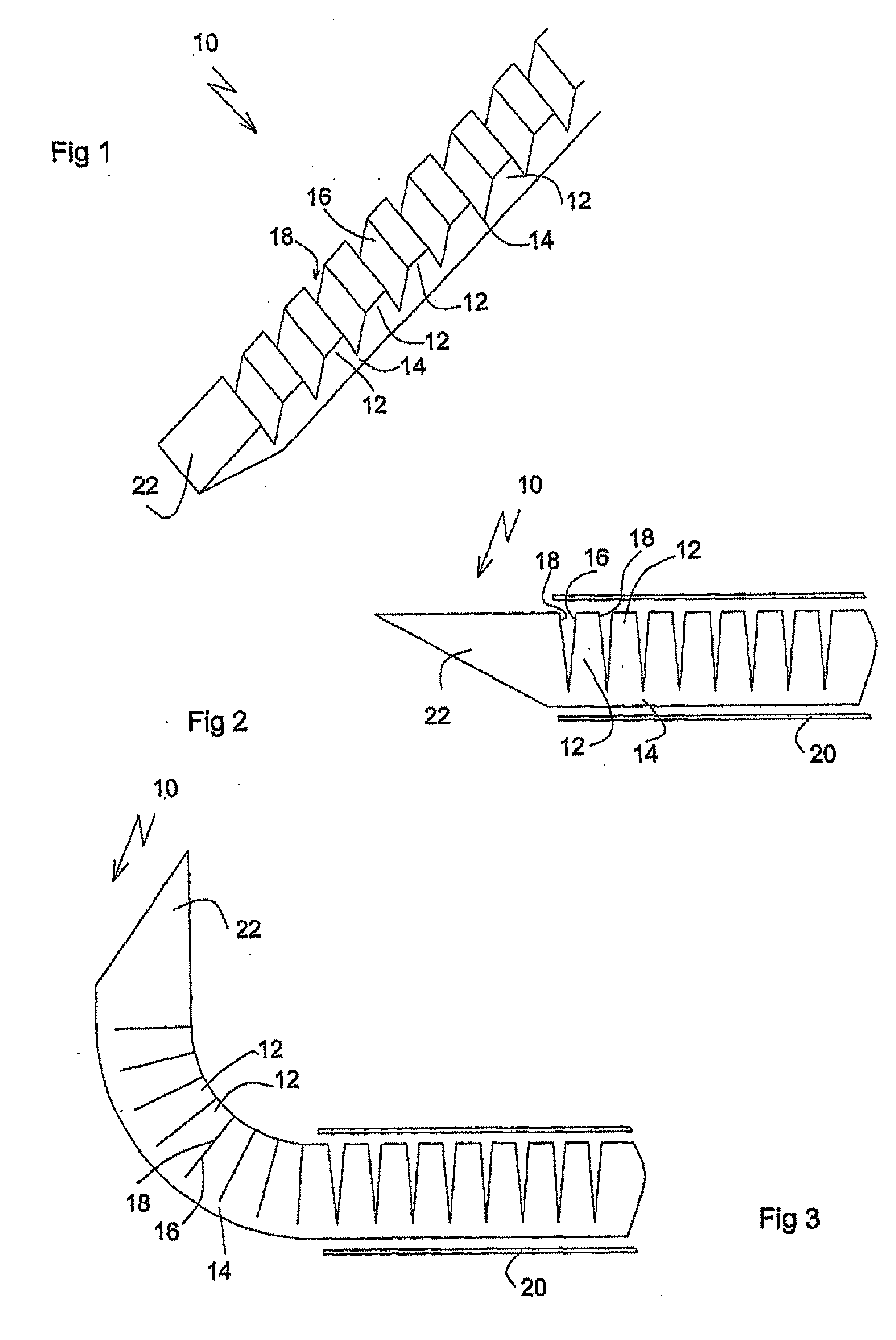 Devices For Introduction Into A Body Via A Substantially Straight Conduit To Form A Predefined Curved Configuration, And Methods Employing Same