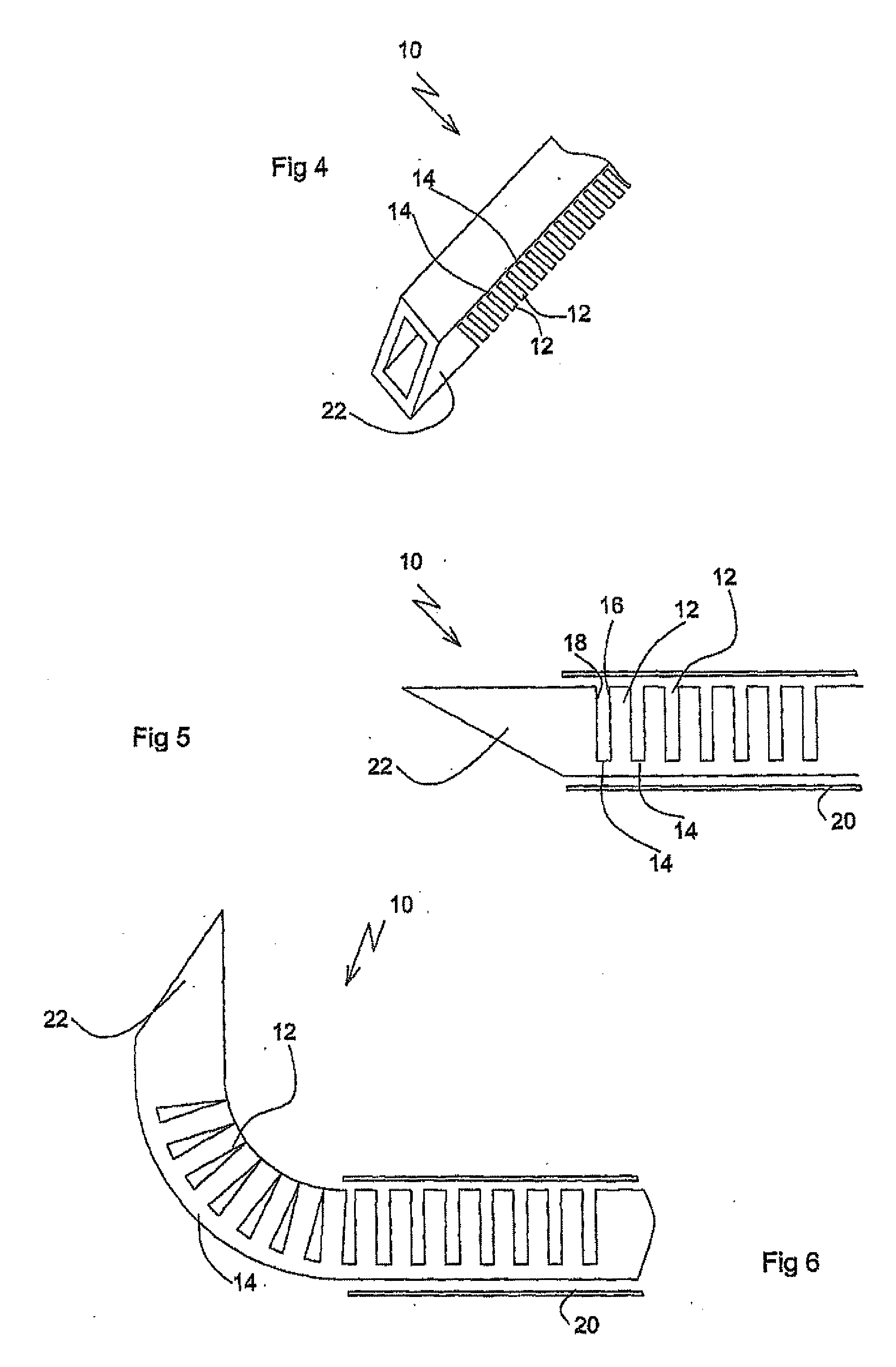 Devices For Introduction Into A Body Via A Substantially Straight Conduit To Form A Predefined Curved Configuration, And Methods Employing Same