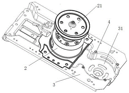 Washing machine with integrated clutch and motor drive