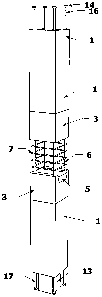 High-strength and high-ductility concrete fabricated frame structure system and connecting system thereof