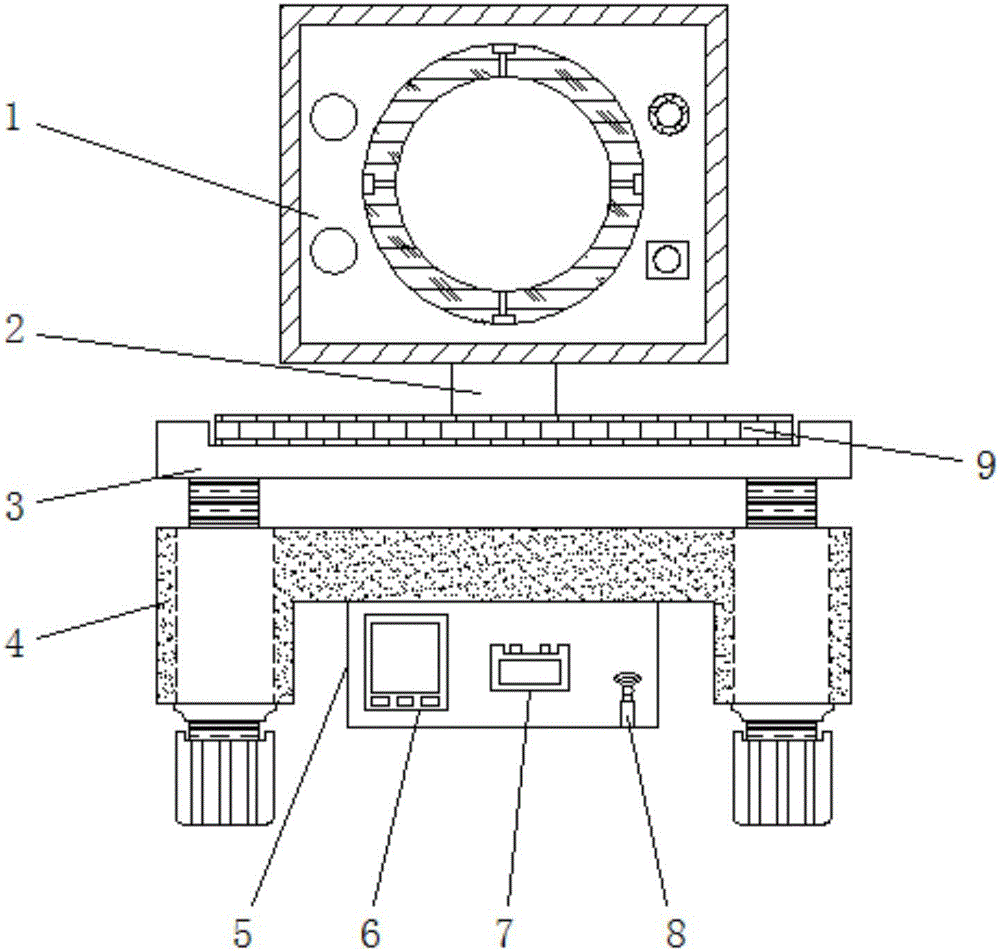 Movable optical adjusting rack with lens ring adjusting function