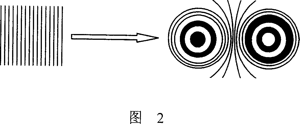 Displacement sensor with single grating