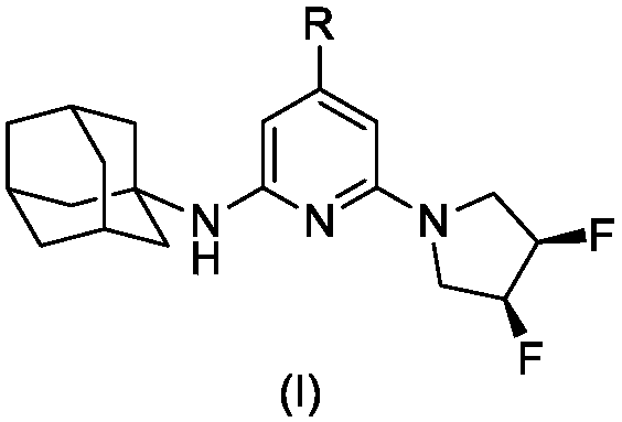 SSAO inhibitor containing adamantane structure as well as preparation method and application thereof