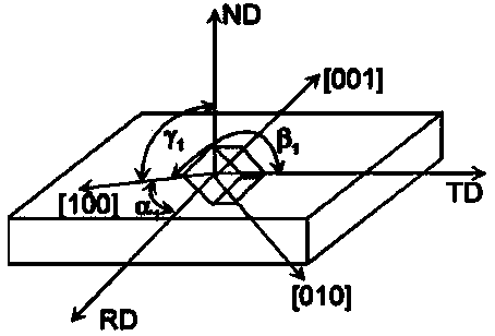 Detection method for 001 orientation optimization of single crystal blade prepared by two-dimensional crystal selection method