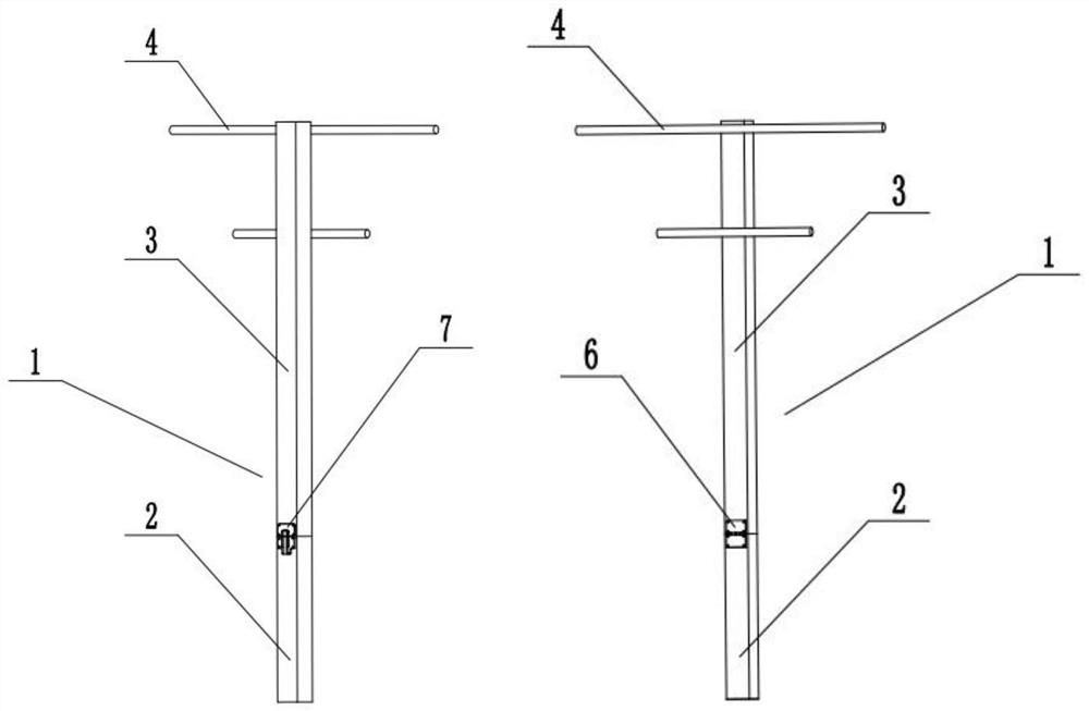 Foldable grape trellis for grapes in soil-buried area and cultivation method thereof