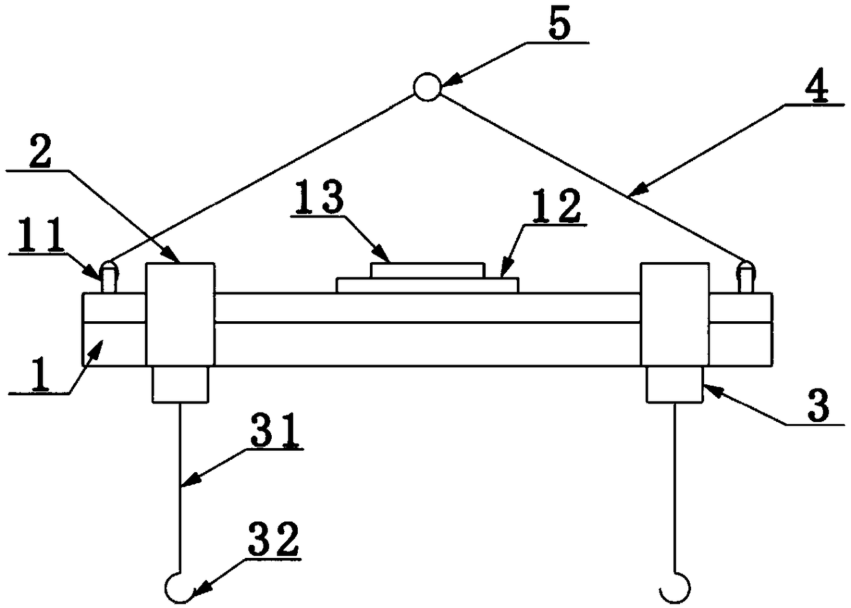 Hoisting tool of laminated plate and hoisting method of laminated plate