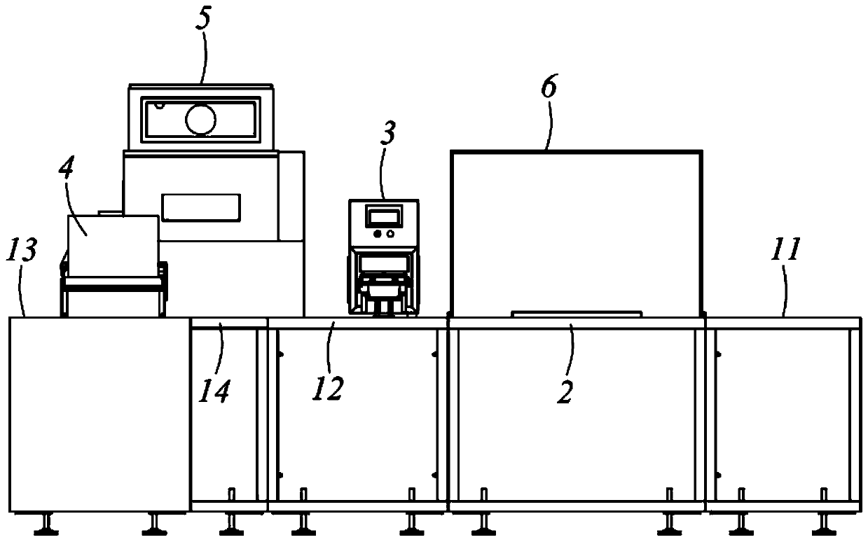 Small on-site production and on-site sale instant noodle device and work method thereof