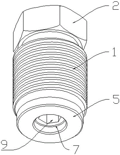 Internal-tight type moment pressure plate bolt