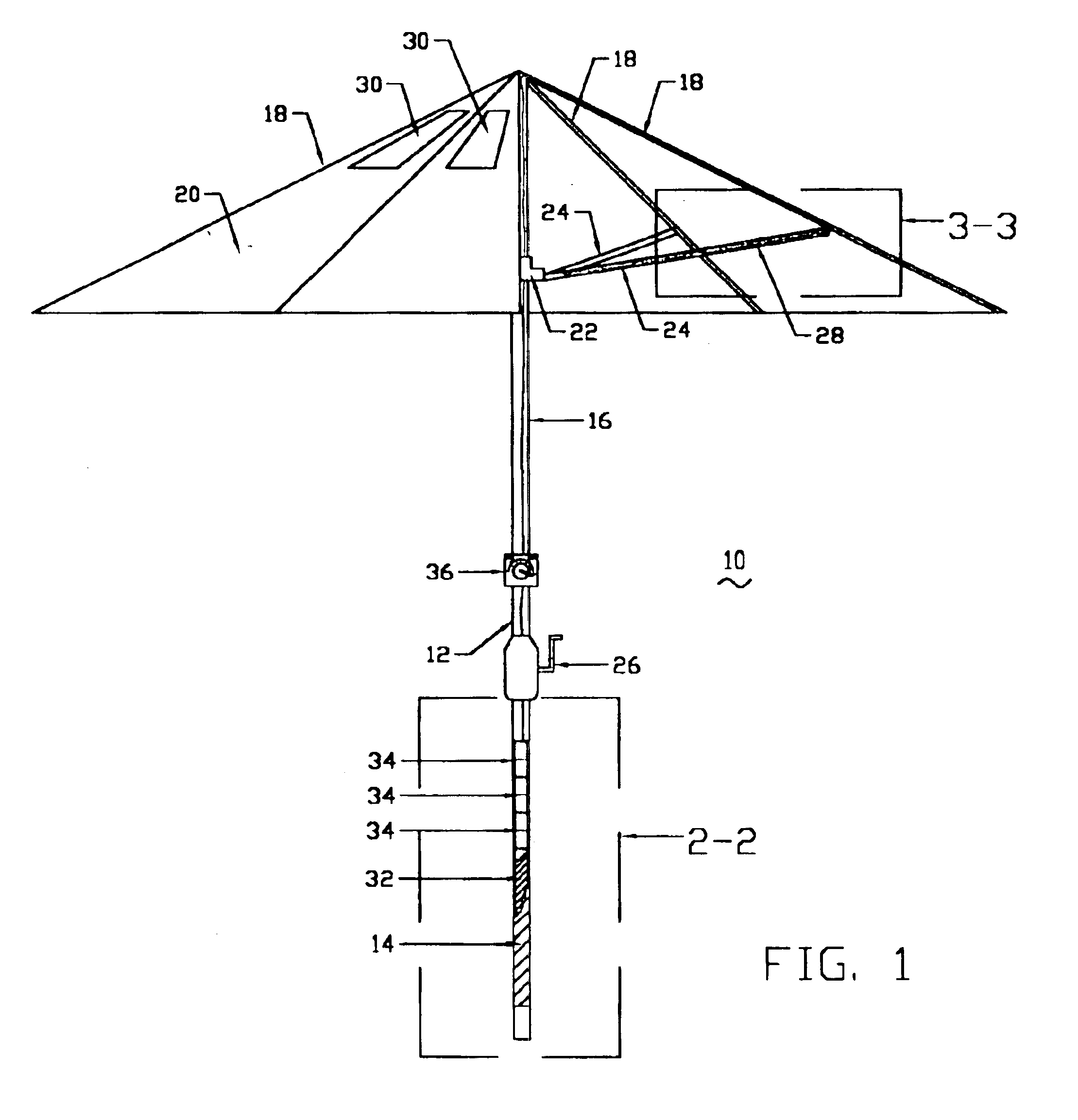Illuminated umbrella assembly having self-contained and replacable lighting